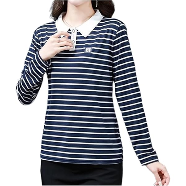 Amazon | [エムシング] ポロシャツ 長袖 トップス 襟付き 通気性