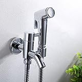 清潔 便利 ハンディおしり洗浄器 ウォシュレット水栓 壁付バスルーム・トイレ用蛇口（クロームメッキき）FXQ-027