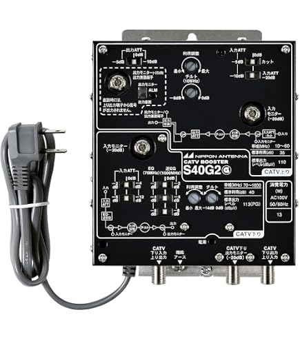 Amazon.co.jp: マスプロ CATV・BS・CSブースター 35dB型 屋内用