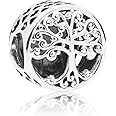 Pandora Moments Women's Sterling Silver Openwork Family Roots Charm Bracelet Charm