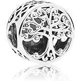Pandora Moments Women's Sterling Silver Openwork Family Roots Charm Bracelet Charm