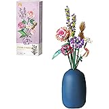 Creative Flower Bouquet Building Blocks Set, 547/568/456 Pcs Artificial Flower Building Toy DIY Plant Construction Set (No Va