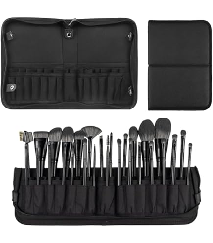 Amazon | メイクブラシケース大容量 40本以上収納可能 プロ用 メイク