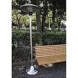 パティオヒーター：EH-3[ハロゲン球　100V電源で暖かく！直径60cm　高さ205cm] ノーブランド品
