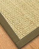 NaturalAreaRugs Natural Binding Miami Natural Seagrass Rug Malt 2' x 3' [並行輸入品]