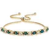 CiNily Gold-Plated-Brass Created-Opal