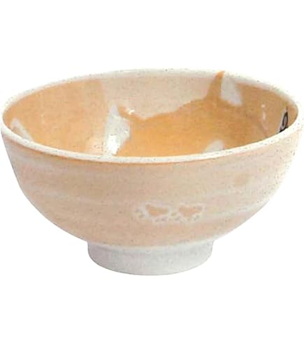 Amazon｜カネセ 笑いぬ(わらいぬ)軽量茶碗 オレンジ DG-007｜飯碗