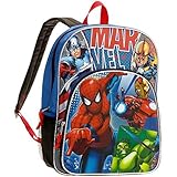 Marvel Super Heroes Avengers Kids Backpack 16" - Spiderman, Captain America, Iron Man [並行輸入品]