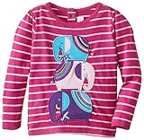 JoJo Maman Bebeベビー女の子象Topラズベリーピンクストライプ カラー: レッド