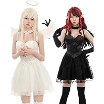 天使 鬼かわいいコスプレ Amazon.co.jp: [akaien] ハロウィン コスプレ 天使 悪魔
