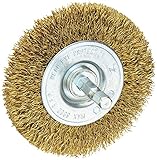 Vermont American 16791 3-Inch Course Brass Wire Wheel Brush with 1/4-Inch Hex Shank for Drill [並行輸入品
