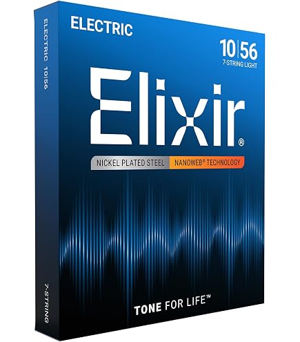 Amazon.co.jp: Elixir エリクサー エレキギター弦 OPTIWEB 7弦 Light