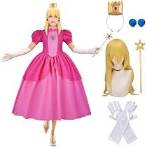 CAKKA Peach Princess Costume Adult, Halloween Women Peach Princess ...