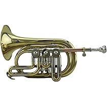 ポケットトランペット 3バルブ ゴールド ケース付き ポケットトランペット 3バルブ ゴールド ケース付き