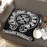 Blaze Chrome Hearts Mink Flannel Blanket Fleece Throw Blanket (59X79, Chrome Hearts) by Blaze