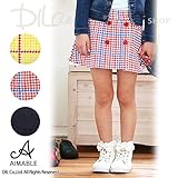 (エマーブル) AIMABLE1分丈レギンス付きデニム＆千鳥チェックスカート/秋 ベビー キッズ 女の子 80 ブルー