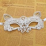 Weryn(TM) 白猫レースパーティーセクシーなドレスはベネチアのカーニバルマスク仮面舞踏会マスクマスク