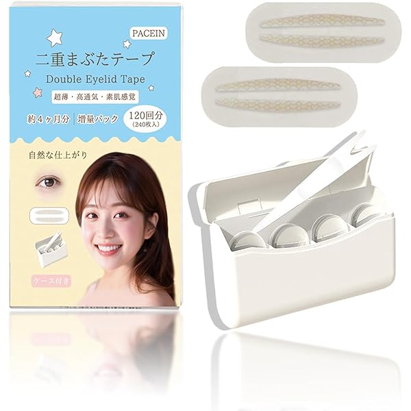 Amazon.co.jp: メッシュ アイテープ 二重まぶた ふたえテープ 360枚6
