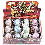 [YKLワールド]YKL WORLD White Crack Color Dinosaur Dragon Hatchgrow Eggs Large Big Size Pack of 12pcs YKL