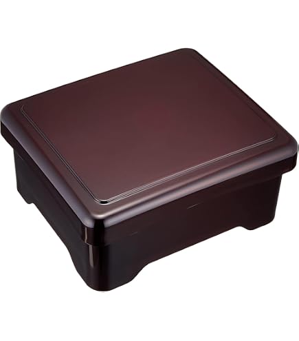 Amazon.co.jp: 福井クラフト(Fukui Craft) 重箱 茶 16.7x14.3x8cm