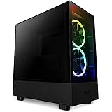 NZXT H5 ELITE ミドルタワー PCケース Black フロントガラスパネル・RGBコントローラー搭載モデル CC-H51EB-01 CS8551
