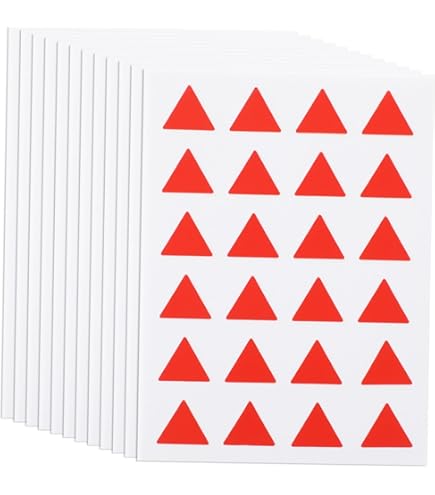 Amazon.co.jp: 12枚 マップマーカー 三角ラベルステッカー 三角