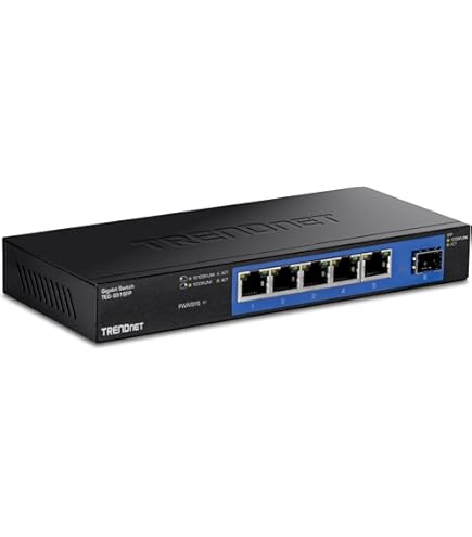 TRENDnet TE-GP051 PoEスイッチングハブ 10Gbps PoE Network Switch – 5-Port Unmanaged Gigabit PoE+ Switch