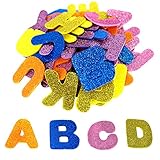 bestartstore 150pcs 4 cm混合色自己粘着グリッター発泡Eva文字/デジタルステッカーfor Kid 's ArtsクラフトSuppliesグリーティングカードホーム装飾