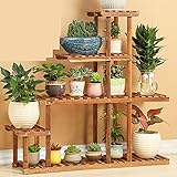 木製の花の棚の床マルチ階建てのマルチ肉高低低盆栽バルコニー緑のラジウムリビング屋内と屋外の花のポットラック ( 三 : A )