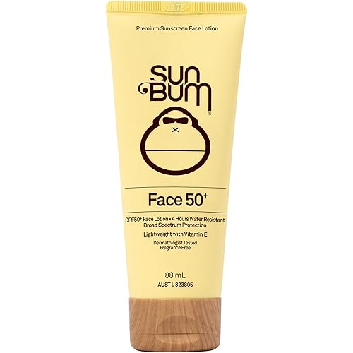 Sun Bum Original SPF 50 Sunscreen Face Lotion - Broad Spectrum Fragrance-Free Moisturizing UVA/UVB Protection with Vitamin E 
