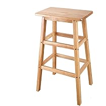 木製スツール/カウンターチェア（高さ61cm） Amazon｜[JIMSHUINIO] カウンターチェア バーチェア 木製 ハイ