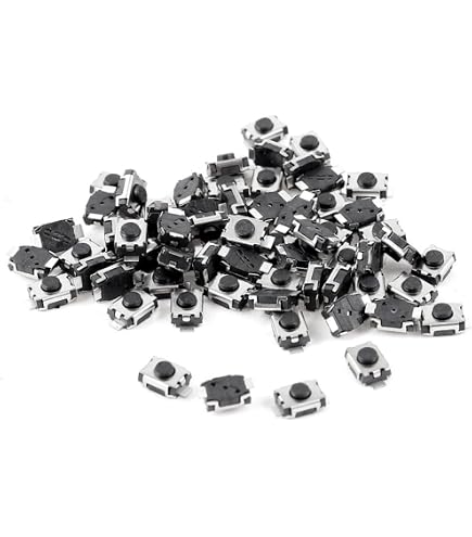 Amazon.co.jp: uxcell タクトスイッチ 10個入り 3×3×2mm ブラック