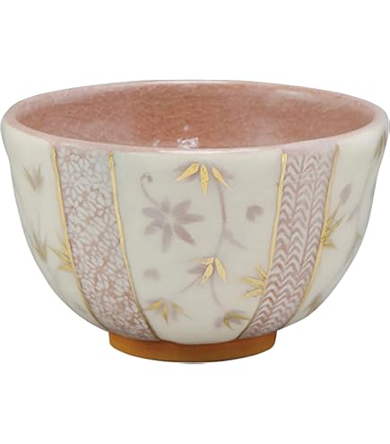 Amazon｜京焼 清水焼 陶あん窯 平抹茶碗 花結晶(銀藤) kta541｜抹茶碗
