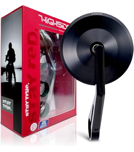 Amazon | KiWAV バーエンドミラー ウルトラ 黒 M8ネジ式 左右