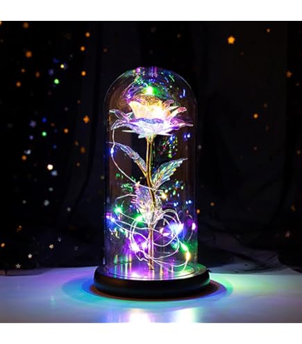 Amazon｜フラワーライト 枯れない花 光る花 造花 バラ ForeverFlowers