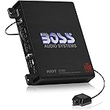 BOSS Audio Systems R1100M ライオットシリーズ カーオーディオ サブウーファーアンプ - 1100W 高出力 一体鋳造型 A/B級 安定した2/4オーム駆動 ロー/ハイレベルインプット ローパスクロスオーバー MOSFET電源