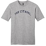 NCAA Citadel BulldogsアーチソフトスタイルTシャツ、ライトヘザーグレー、大