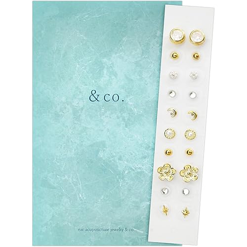 【めざましテレビで紹介されました】 &co. 耳つぼジュエリー 耳ツボジュエリー 耳ツボシール 純チタン ボディピアス