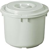 TONBO 新輝合成(Shinki Gosei) トンボ 漬物容器 蓋付き 押しぶた付 10型 グレー 直径30×高さ24cm 日本製