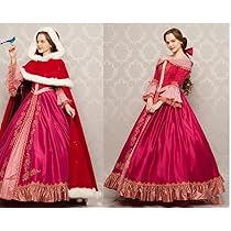 Amazon | [900] 美女と野獣 ベル 愛の芽生えドレス＆ケープ コスプレ