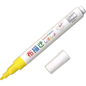 マービー Deco Fabric 布描きしましょII 中字 No.5 イエロー 222W-5