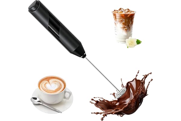 ハンドミキサー 1個入り 泡立て器 電動 コーヒーやカプチーノ/ラテ/抹茶/ホットチョコレートなどのドリンク用 ハンドミキサー 分解不要で 洗いやすい