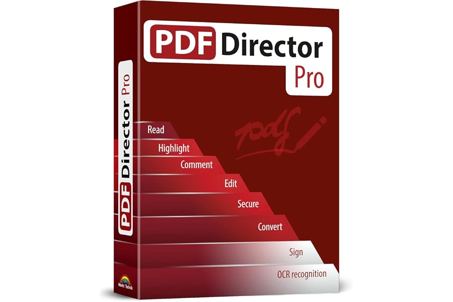 PDF Director Pro – Comprehensive PDF Editor Software compatible with Windows 11, 10, 8 and 7 – Edit, Create, Scan and Convert