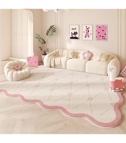 Amazon | ロマンティックプリンセス シフォンローズラグ（長方形130