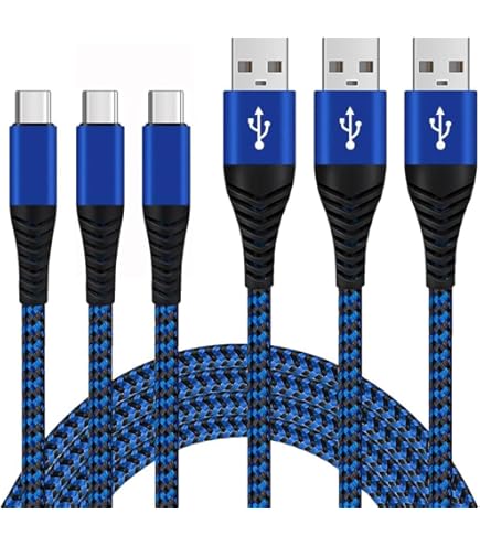 Amazon.co.jp: Micro USBケーブル 3A 急速充電 【3本セット 2m+2m+2m
