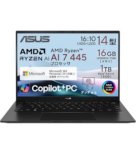 Amazon.co.jp: ASUS ノートパソコン Zenbook 14 OLED UM3406KA 14