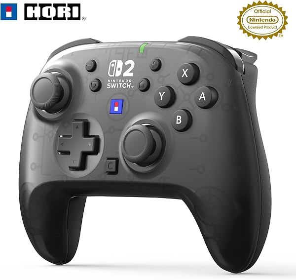 【任天堂ライセンス商品】ワイヤレスホリパッド TURBO for Nintendo Switch 2 コントローラー ミストブラック【Switch2・Switch両対応】【連射/連射ホールド機能搭載】 - 1