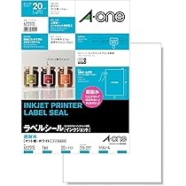 Amazon | エーワン ラベルシール 64201E 超耐水 インクジェット 光沢紙