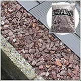チョコレートロック 茶砕石 約1.5cm 240kg