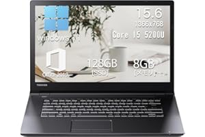 【中古】東芝 Dynabook B65 ノートパソコン/インテルCore i5 5200U搭載 / Windows11 / 15.6型ワイド / 日本語配列キーボード付き/無線LAN・Bluetooth対応/DVDドライブ/Office 2019付属